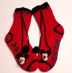 Knitted Disney Mickey Mouse Socks